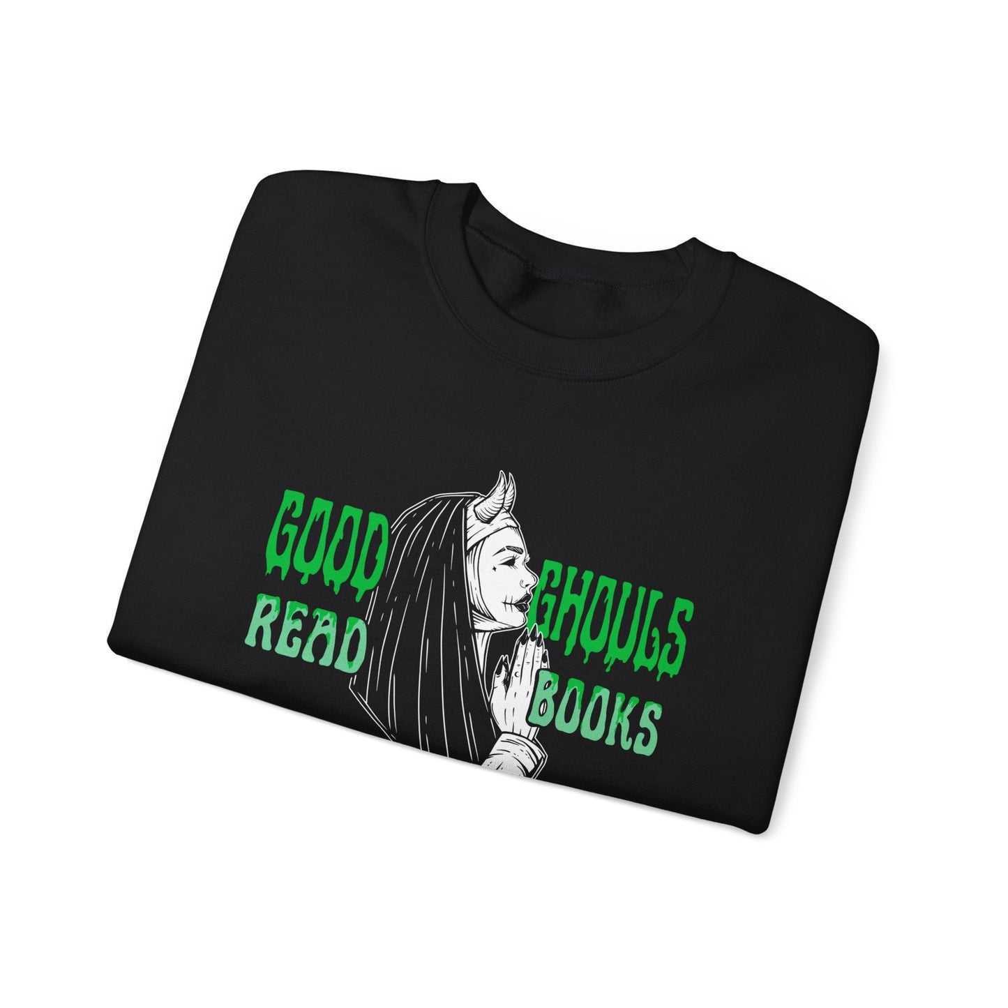 Good Ghouls Read Books Unisex Crewneck Sweatshirt - Vice & Villains