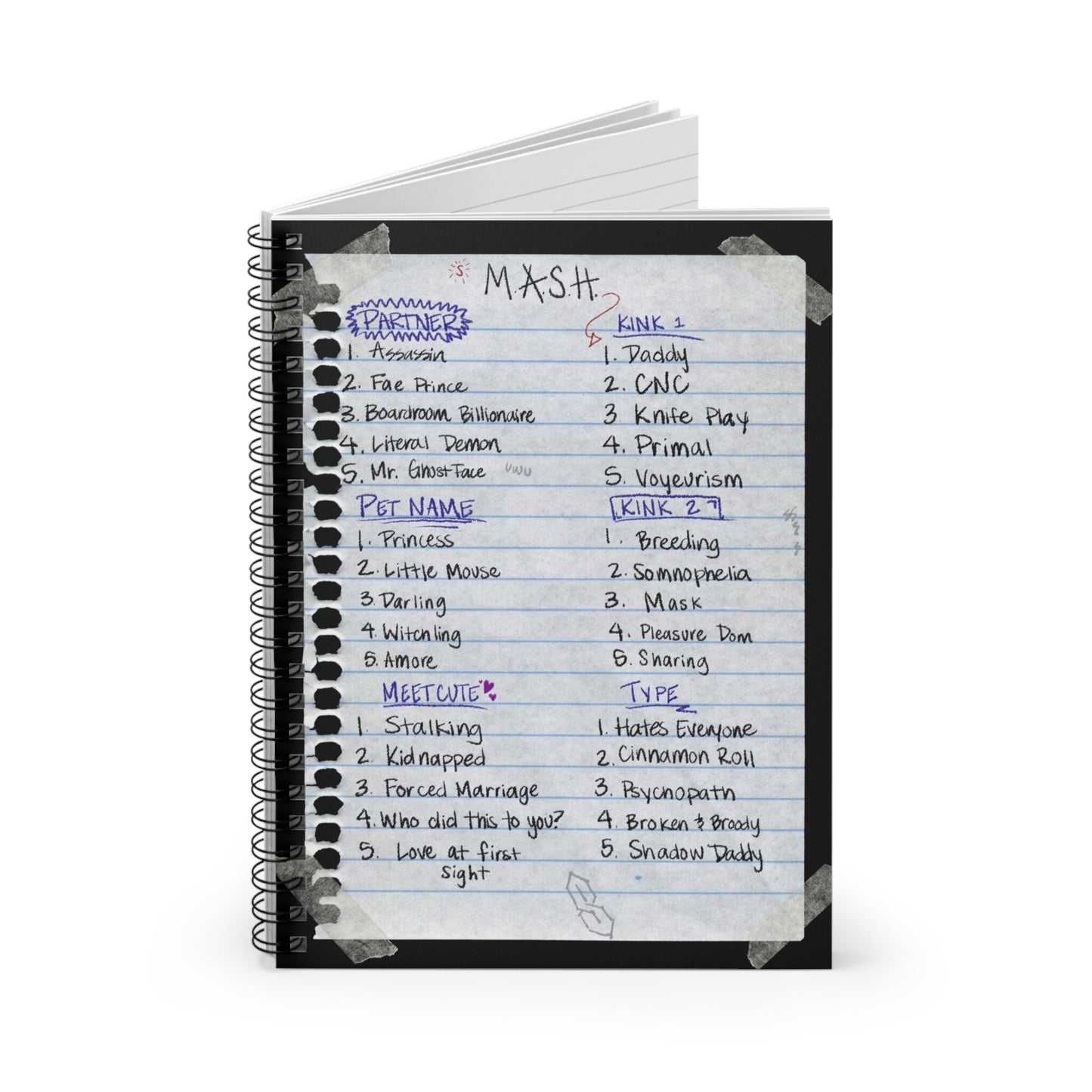 M.A.S.H. Spiral Notebook - Vice & Villains